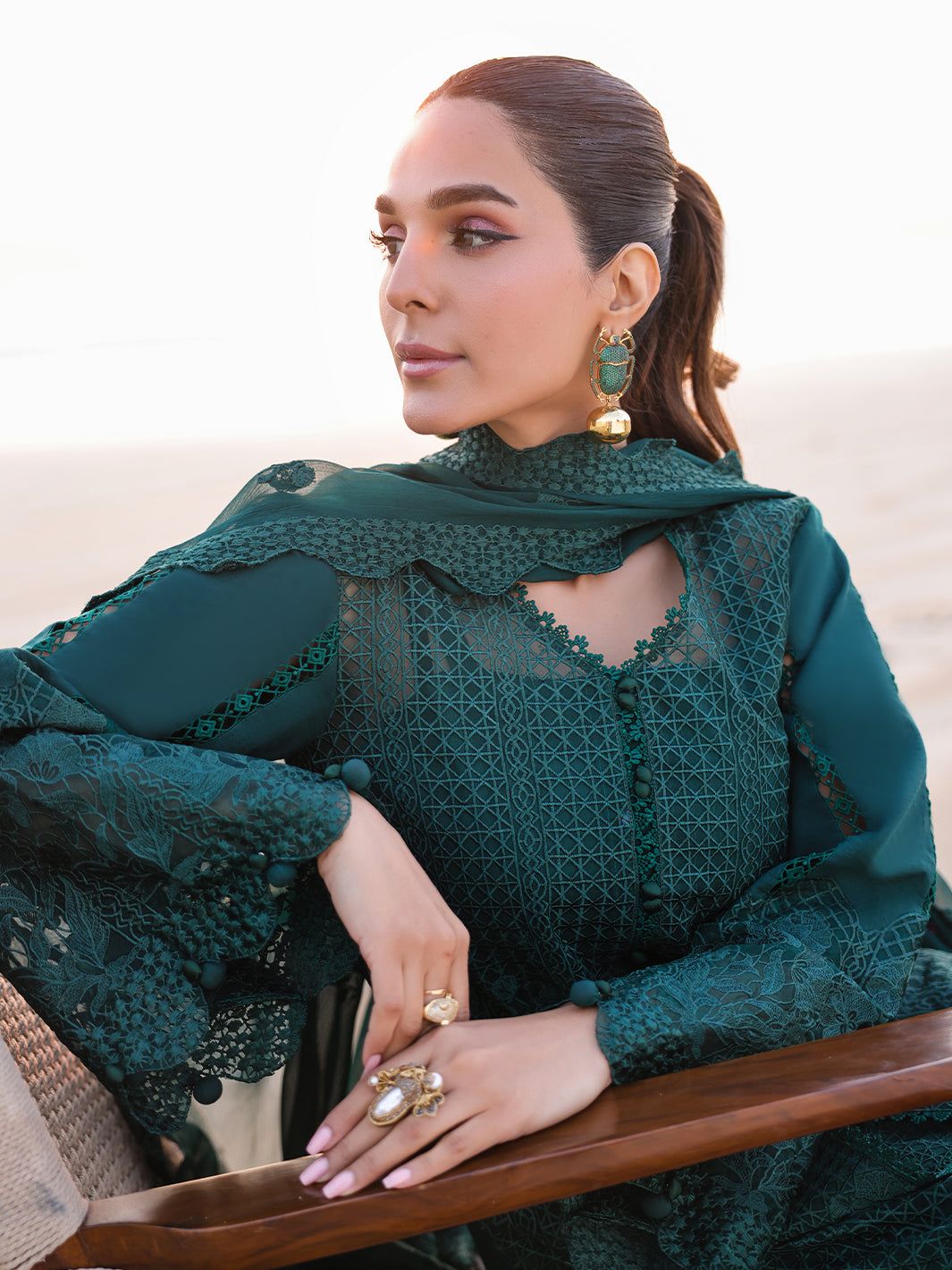 FAIZA FAISAL MARINE Luxury Lawn 25